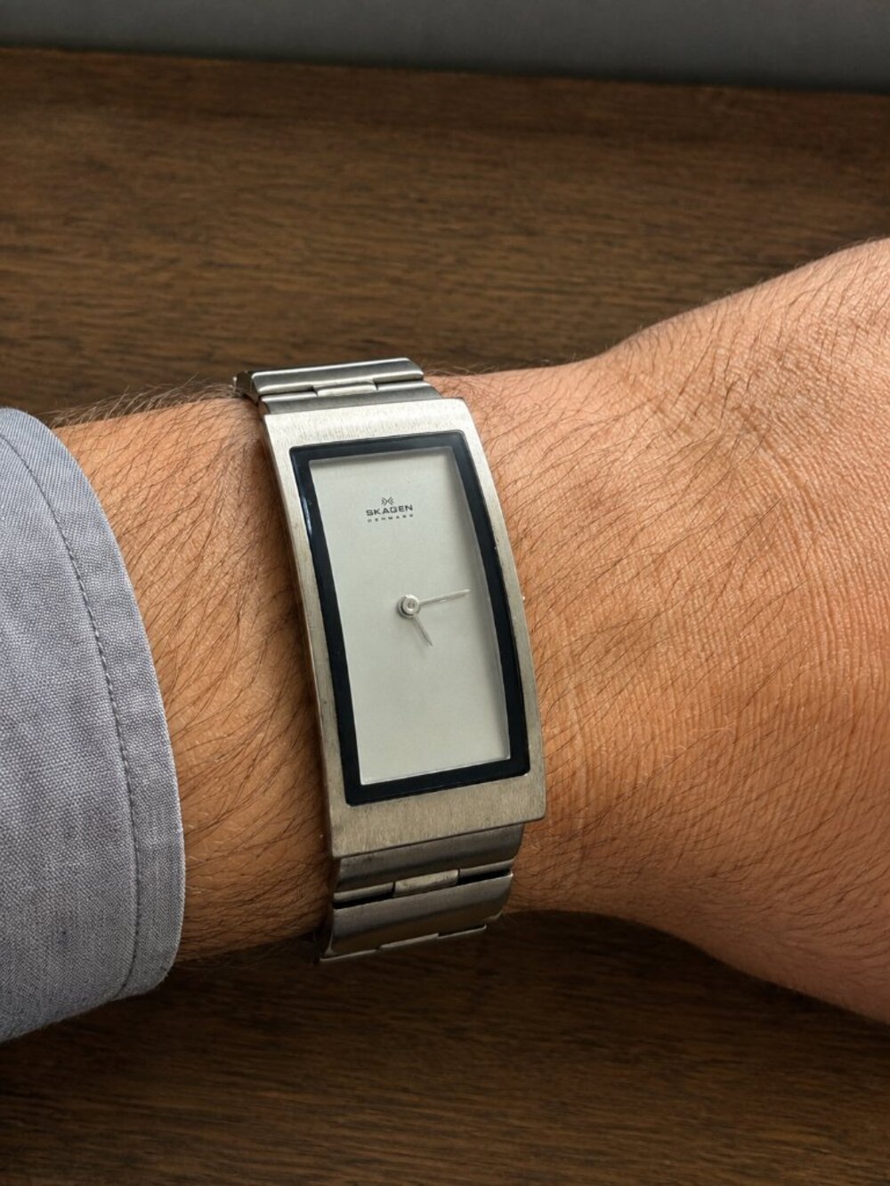 Sleek! Skagen Denmark 69LSQ Men's Titanium Quartz Watch - Picture 2 of 5